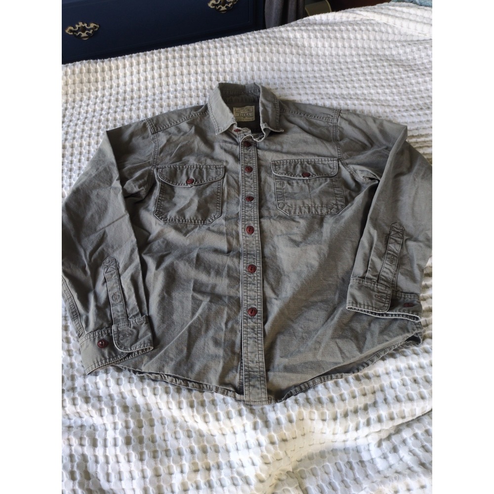 Sitka Utility Ripstop Short Button Up Made In Canada Gray Sz Medium Hunting